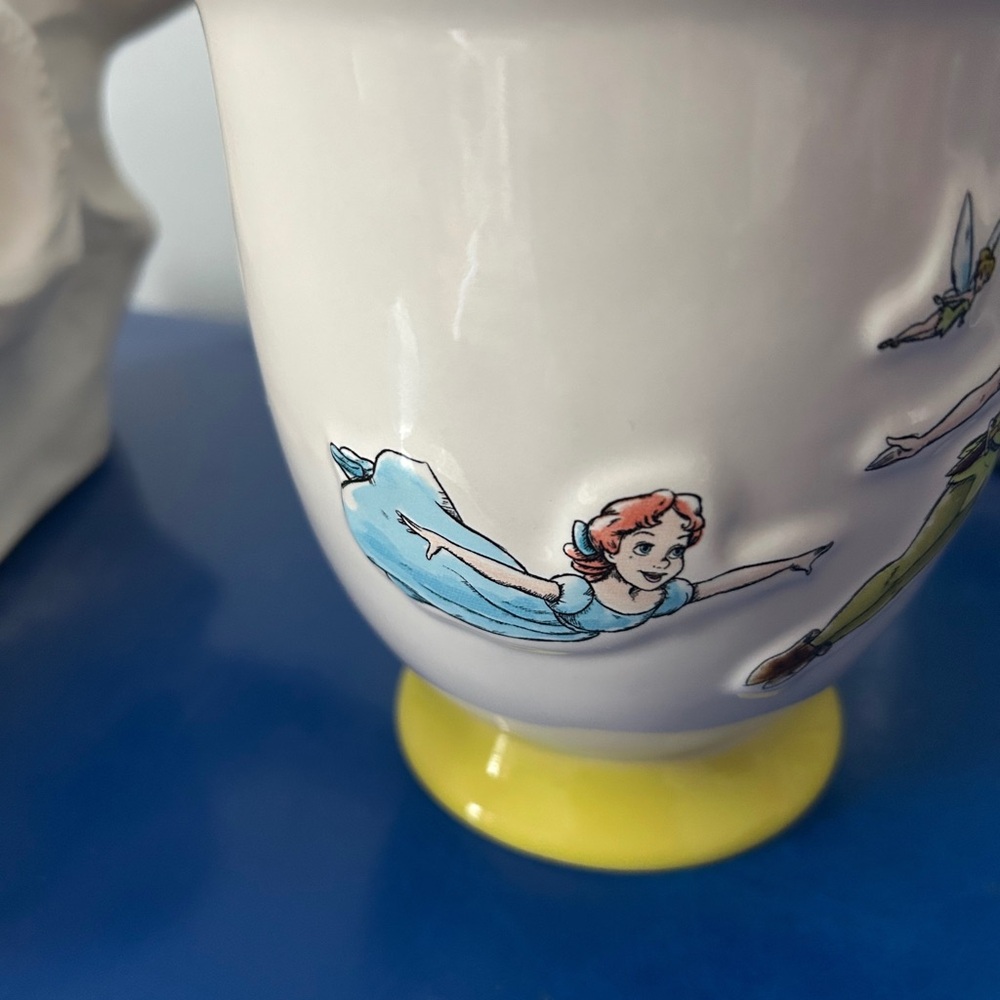 Rae Dunn Disney Peter Pan Wendy and Tinker Bell Never Grow Up Double Sided Mug - Picture 4 of 10